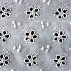 Schiffli Embroidered Fabric, for Ethnic Wear, Garments, Ladies Fashion, children wear, Feature : Comfortable