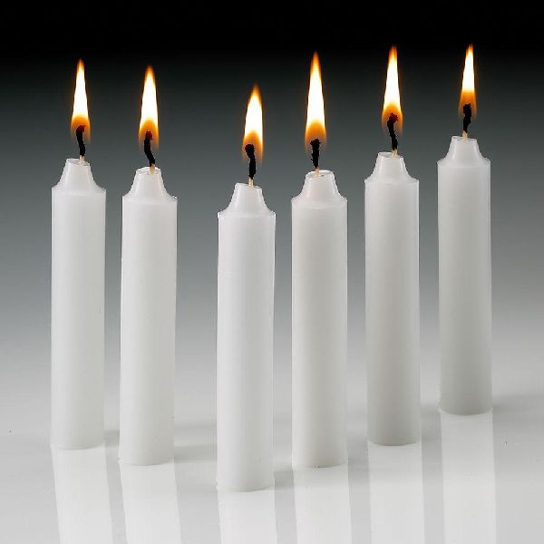 Glossy Plain Paraffin Wax Taper Candles, Technics : Machine Made