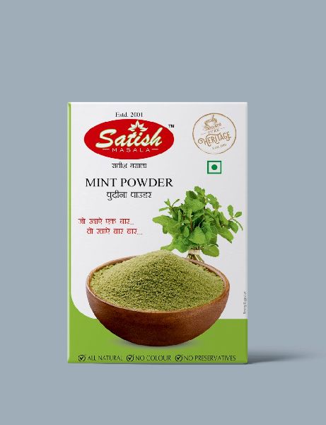 Satish Masala mint powder, Shelf Life : 1years