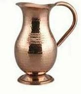 Mughalai Copper Jug, for Serving Water, Shape : Round