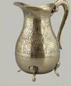 Round Polished Samrat Brass Jug, for Serving Water, Style : Antique