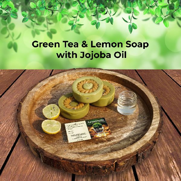 Green Tea and Lemon Soap with Jojoba Oil