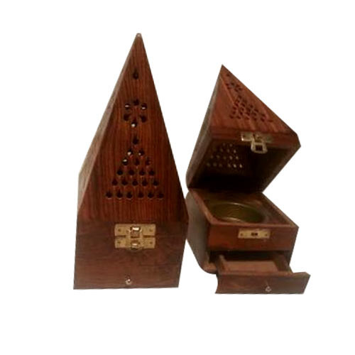 RCI Polished Sheesham Wood Incense Box, Size : 3x3x8