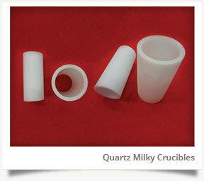 Polished Quartz Milky Crucible, Feature : Durable, Fine Finishing, Non Breakable