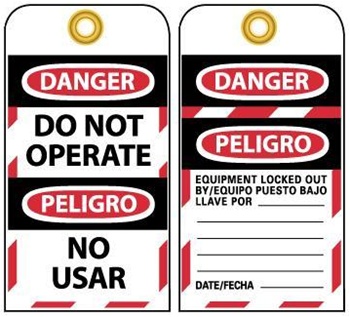 Bilingual Lockout Tag