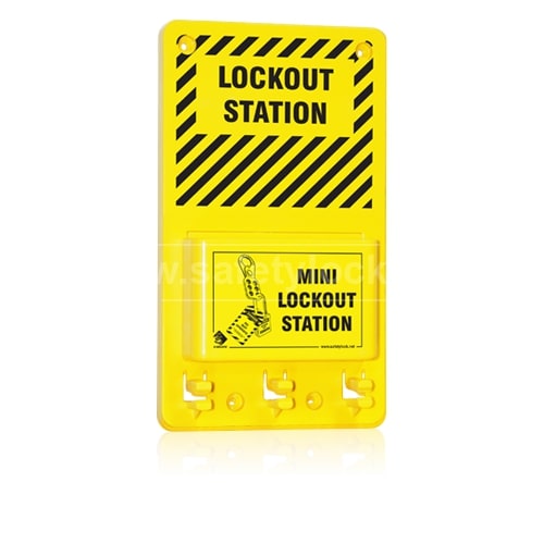 Power Coated Printed Mild Steel Mini Lockout Station, Size : Standard
