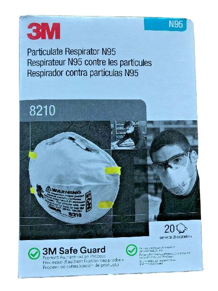 3M 8210 N95 NIOSH Protective Face Mask Particulate Respirator 20 PAC
