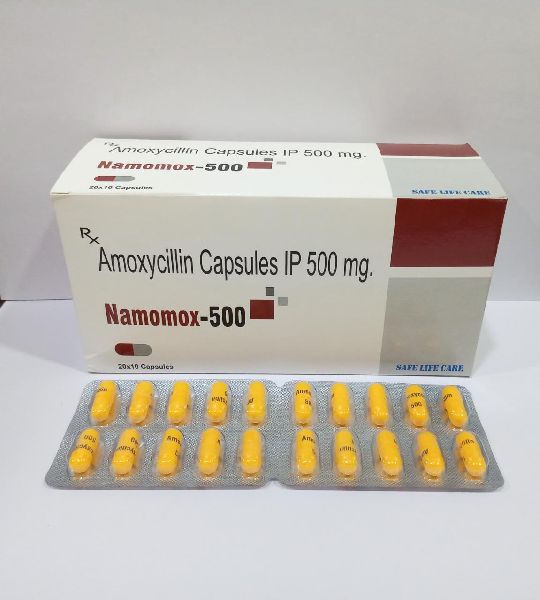 Namomox 500 Mg Capsules, for Hospital, Clinical, Packaging Type : Blister