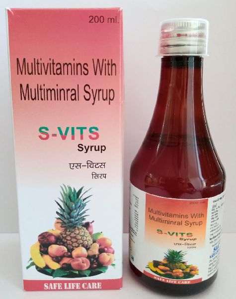 S Vits Syrup, for Dry Cough, Packaging Type : Glass Bottles, Plastic Bottles