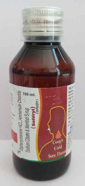 Safdryl Syrup, Packaging Size : 100 Ml