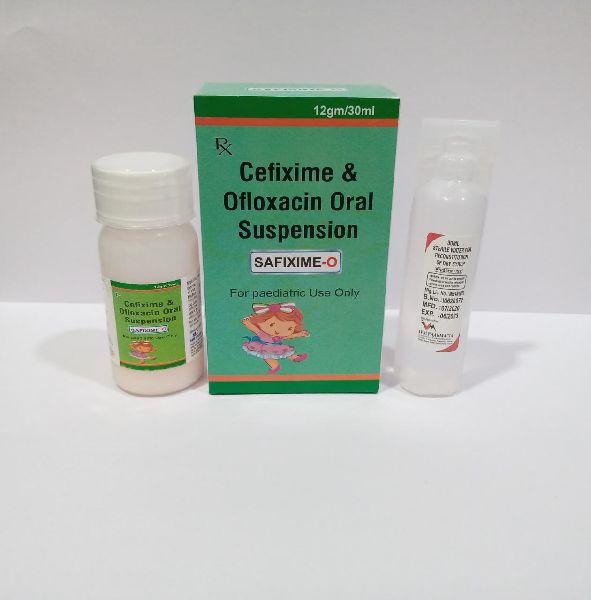 Safixime O Oral Suspension, for Clinical, Hospital, Packaging Type : Glass Bottles, Plastic Bottles