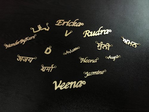 Customized Gold Plated Name Jewellery