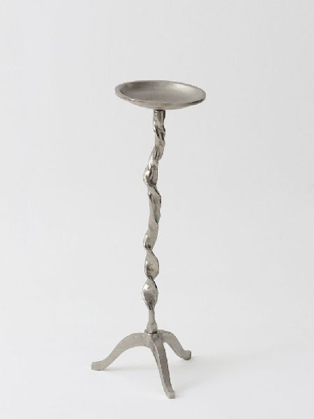 Metal Candle Stand, Pattern : Plain