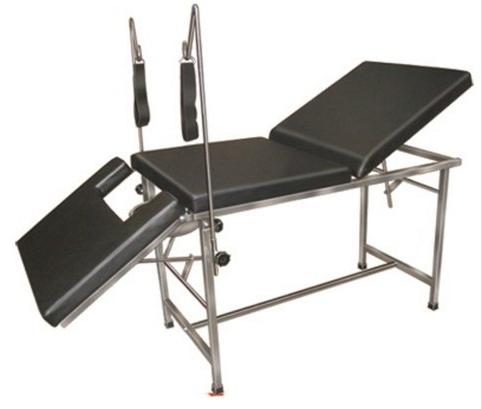Pu Leather Polished Mild Steel Gynae Examination Table, for Hospital, Nursing Home, Folding Style : Hydraulic
