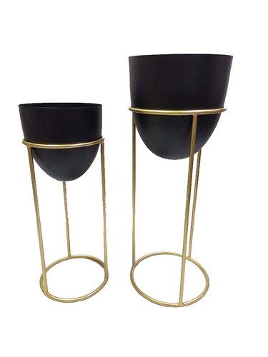 Round Brass Planter Stand, for Homes, Restaurants