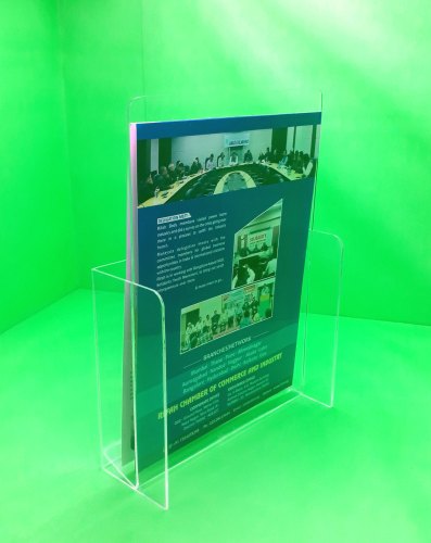 Acrylic Magazine Stand, for Office, Color : Transparent