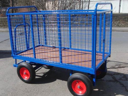 Rectangle Coated Mild Steel Truck Trolley, for Commercial, Industrial, Feature : Rust Proof