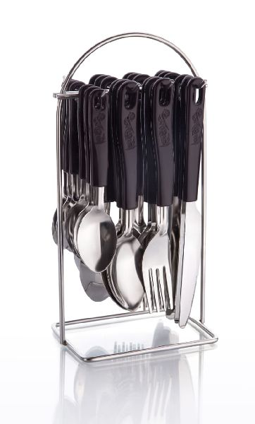 Stainless Steel Cutlery Set for Dining Table, Spoon and Fork Set 	Royal Wire Stand