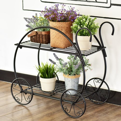 Round Iron Planter Stand, for Cafe, Home, Hotel, Feature : Durable, Vintage