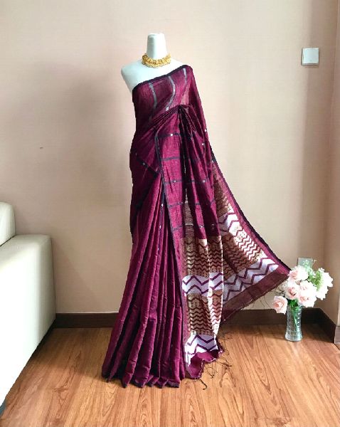 Butta Work Pure Matka Silk saree, for Shrink-Resistant, Best Quality Assure, Occasion : Festival Wear