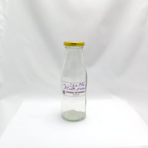 300ml Round Glass Milk Bottle