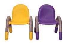 HDPE Plastic Kids Chair, Color : Yellow, Purple
