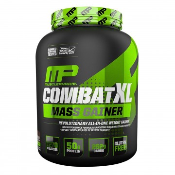 Musclepharm Combat Xl Mass Gainer, for Weight Increase, Form : Powder