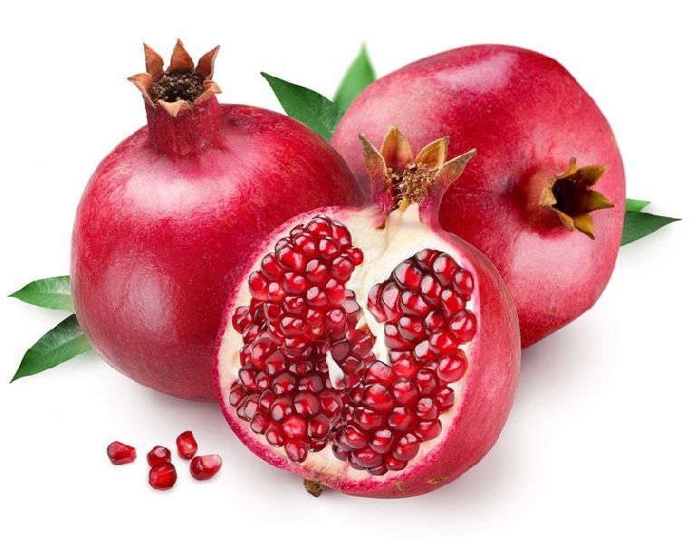 Organic fresh pomegranate, for Making Custards, Making Juice, Making Syrups., Feature : Non Harmful