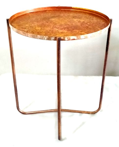 Antique Brown Side Tray Table