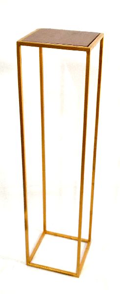 Gold Color Long Pedestal Plant Stand