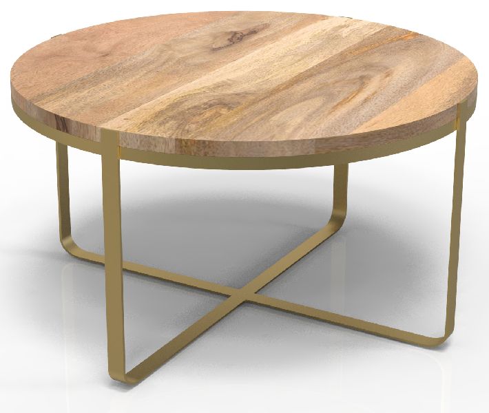 Round Table with Wooden Top, for Home, Hotel, Feature : Durable, Fine Finishing, Perfect Shape