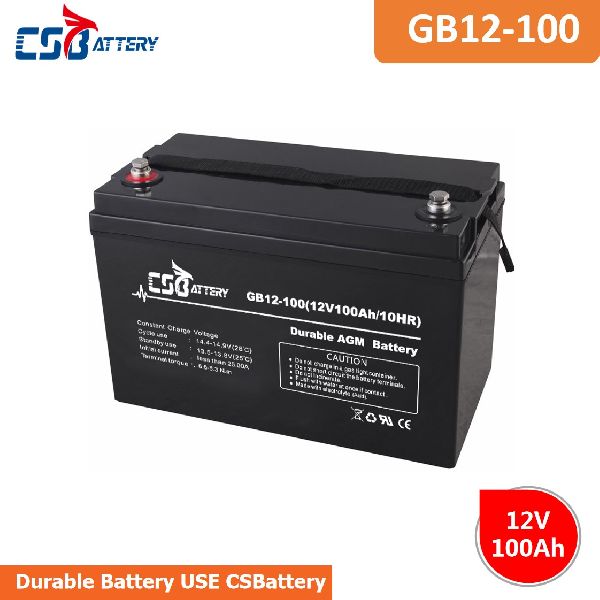 CSBattery 12V 100Ah power-storage  Lead acid battery for Electric-vehicle/Fireproof-power-supply/bac