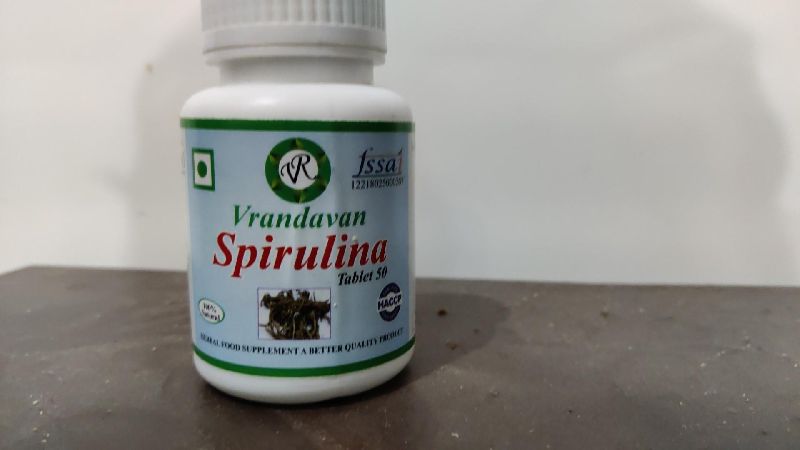 Spirulina capsule, Color : Green