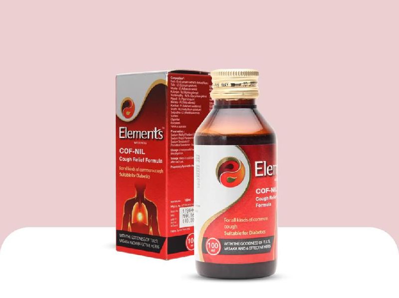 Elements Cough Nil Syrup, Plastic Type : Plastic Bottles