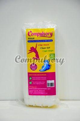 Wingless Compulsory Regular Size Sanitary Pads, Color : White