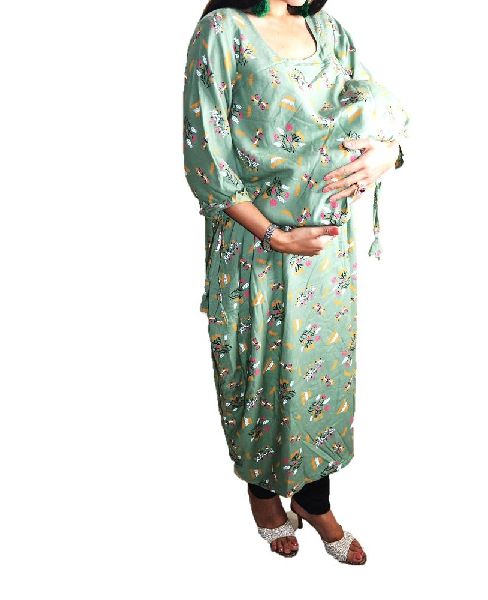 Rayon Printed Maternity Clothes, Technics : Attractive Pattern