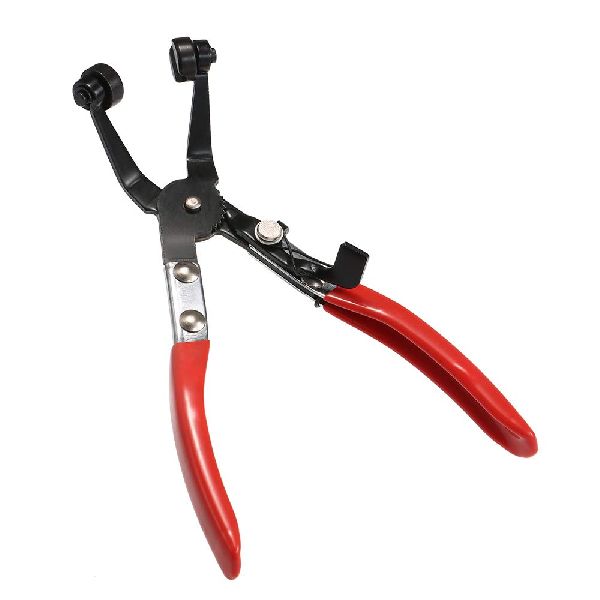 Metal Curved Hose Clamp Pliers, for Compact Size, Color : Red Black