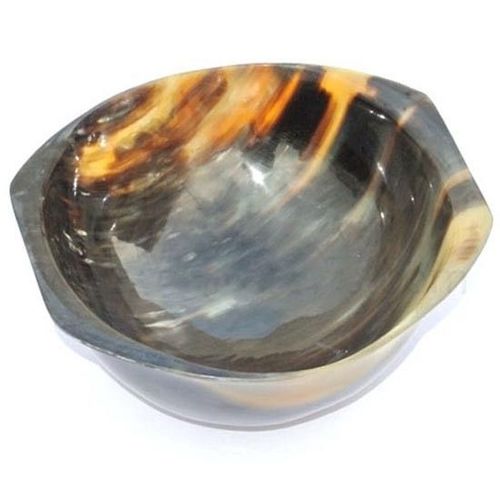 Buffalo Horn Serving Bowl with Grip
