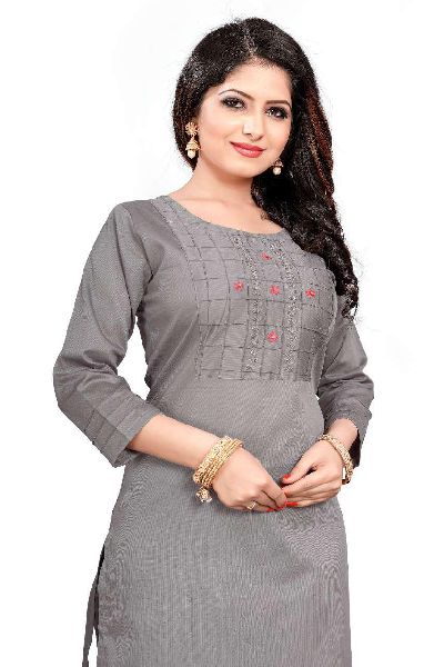 Smylee Ginni Designer Rayon Kurti With Fancy Hand Work Casual Kurtis For  Ladies Collection