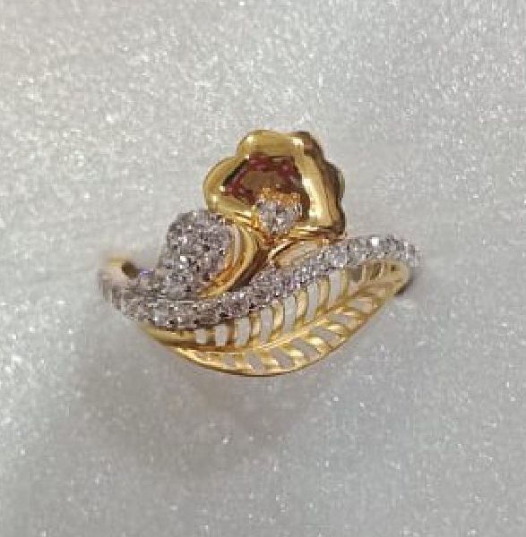 Golden Pink Gold Plated Ring for Girls - Dazzle Accessories-saigonsouth.com.vn