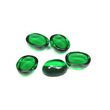 Non Polished Emerald Cabochon Beads, for Garments Decoration, Packaging Type : Wooden Box