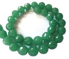 Non Polished Emerald Gemstone Beads Mala, for Garments Decoration, Pattern : Plain