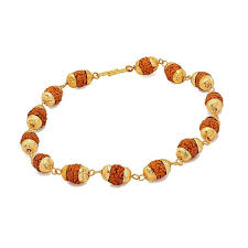 Natural Wood Bead Rudraksha Bracelet, for Religious, Variety : 1-5Mukhi, 5-10Mukhi