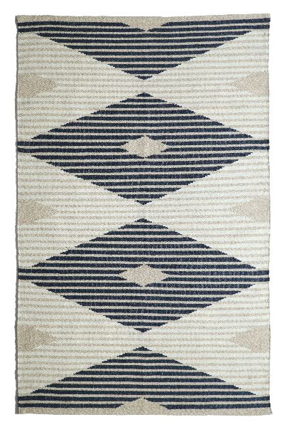 Handwoven Wool and Polyester Rug