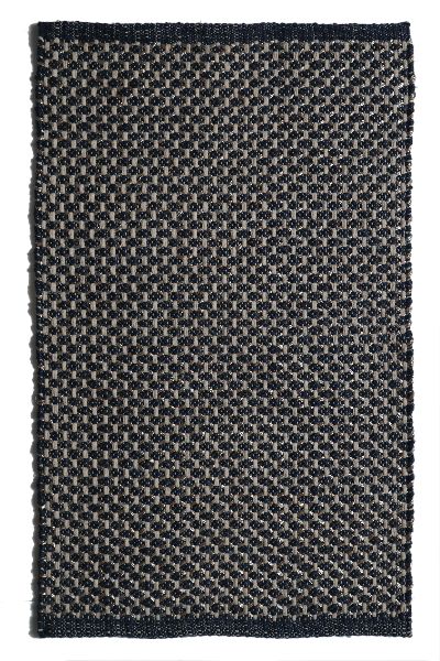 Handwoven Wool Lurex and Polyester Rug, Size : 45x45cm