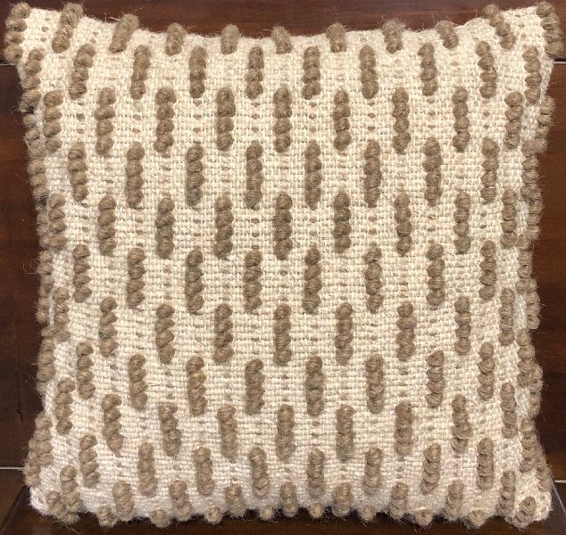 Peanut Handwoven Wool Cushion Cover