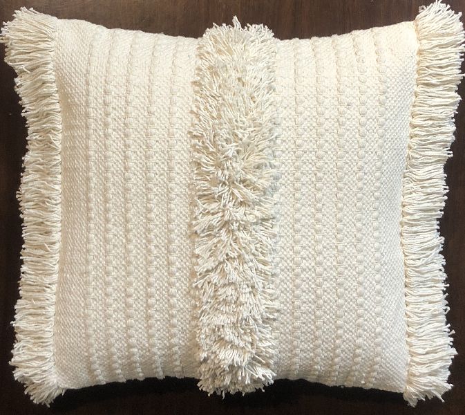 Purity Handwoven Cotton Cushion Cover