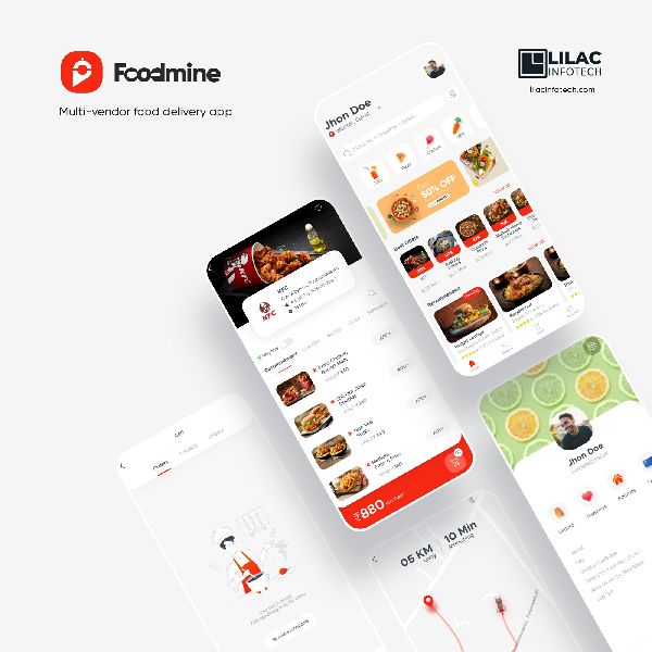 Lilac Foodmine - Food delivery app solution