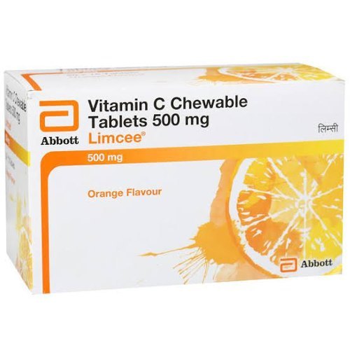 Limcee 500mg Orange Flavour Chewable Tablets, for Clinic, Hospital