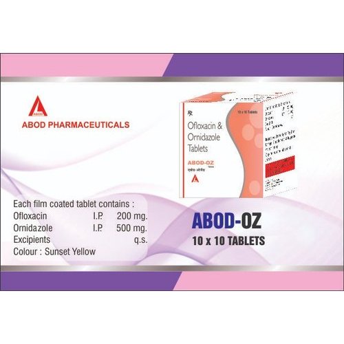 Ofloxacin and Ornidazole Tablets, Packaging Type : Box